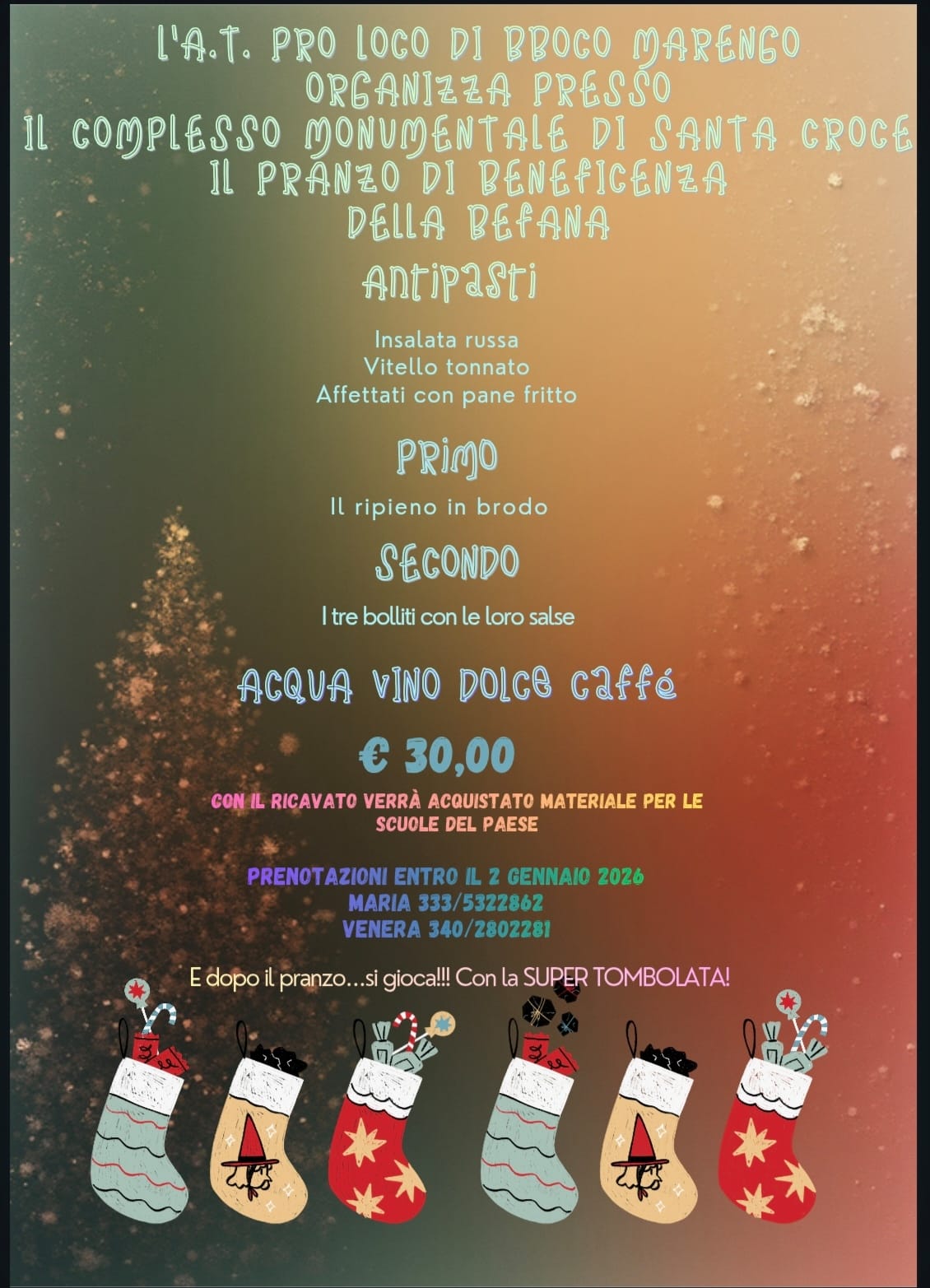 Pranzo di beneficenza della Befana