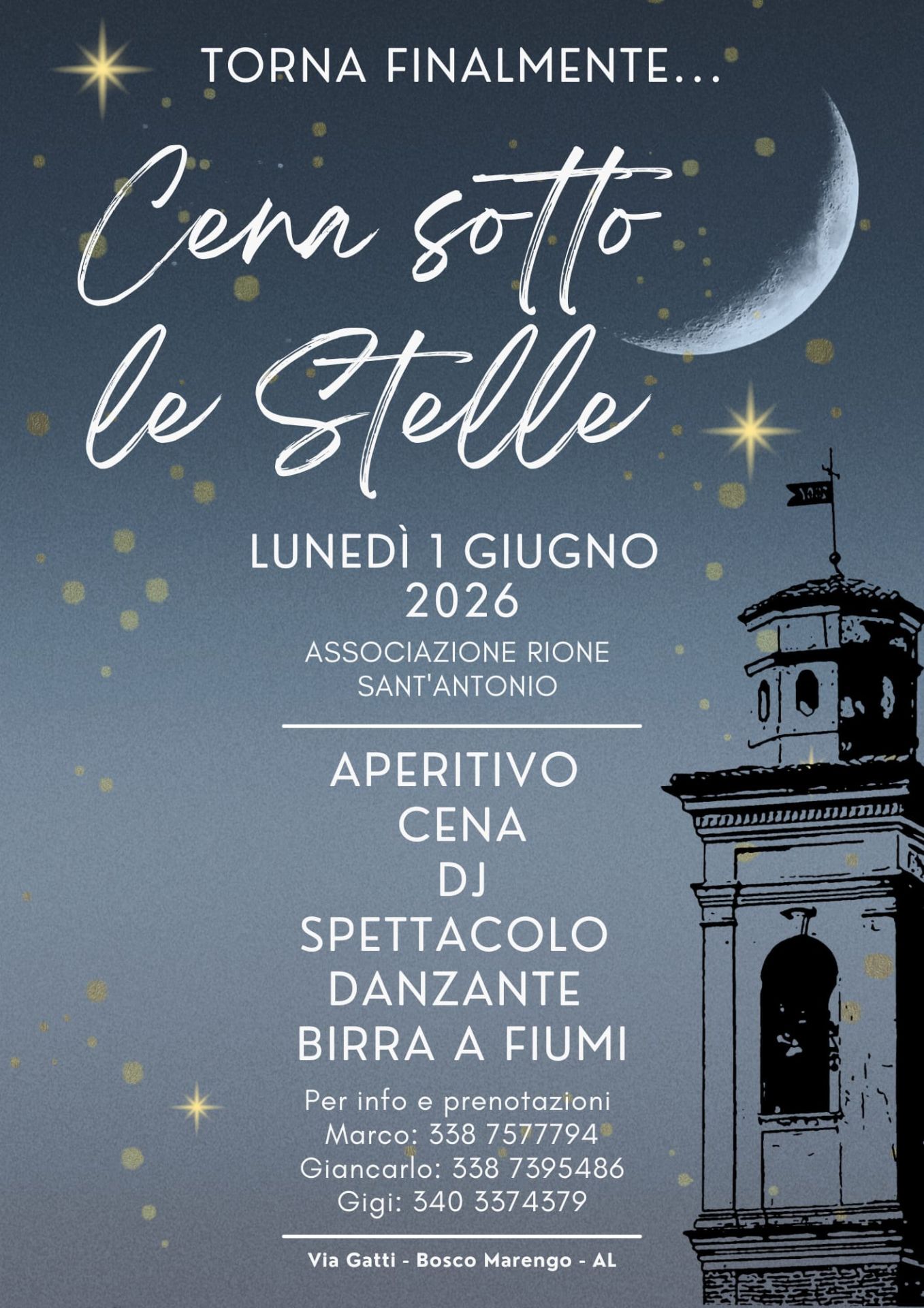 Cana sotto le stelle